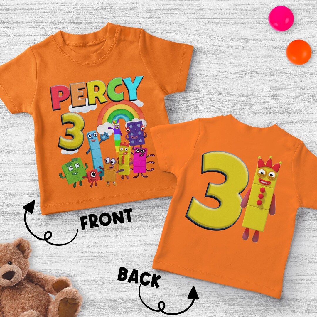 Custom Numberblocks Shirt, Numberblocks Birthday Shirt, 1-10 Number ...