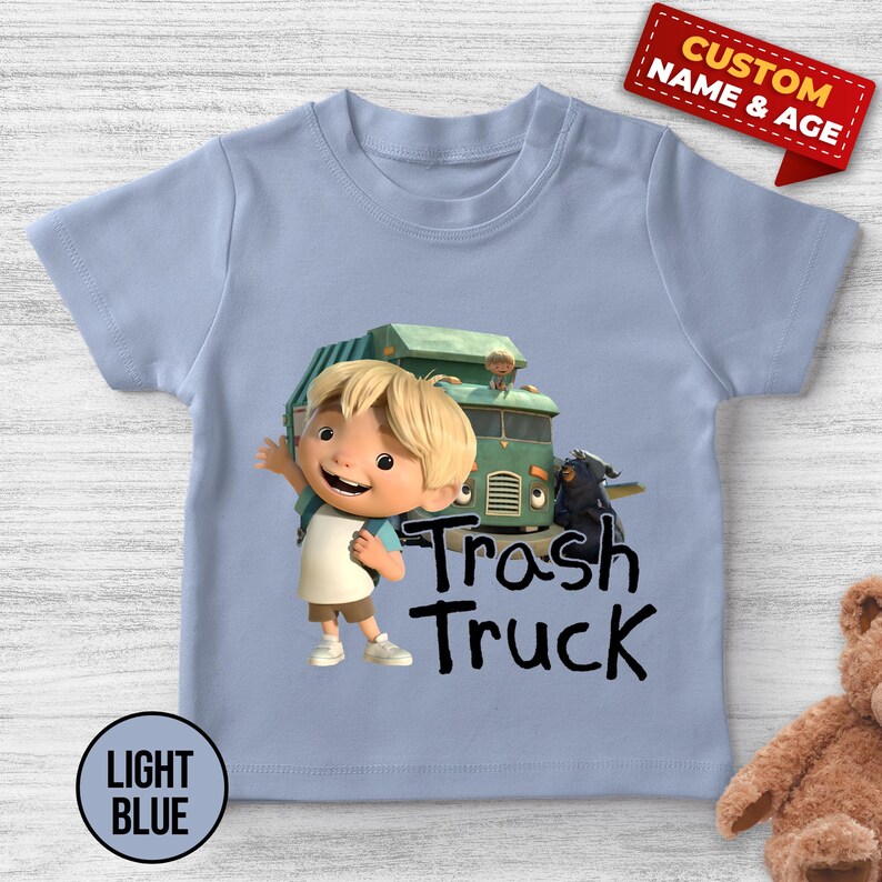 Trash Truck Matching Birthday Shirt/personalized Trash Truck Birthday
