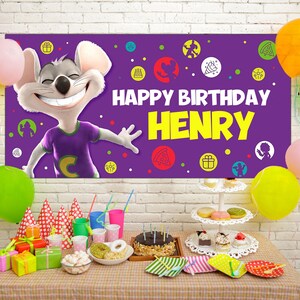 Chuck E Cheese Birthday Party Backdrop Chuck E Cheese Birthday Banner Chuck E Cheese Birthday Party Backdrop Chuck E Cheese Birthday Banner