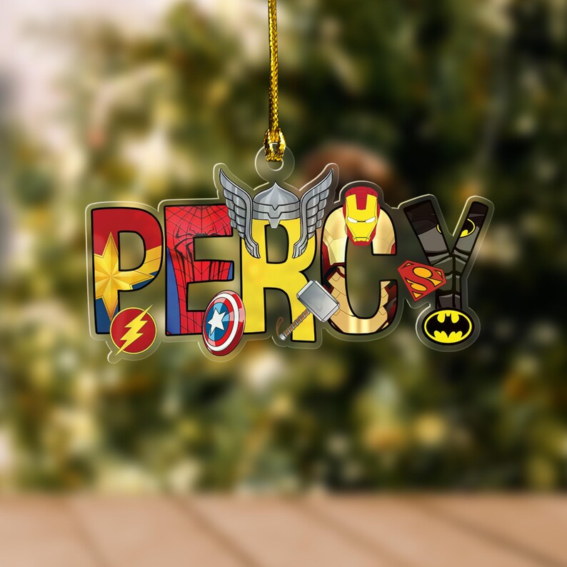 Personalized Marvel Avengers 2024 Cutout Ornament/custom Avengers