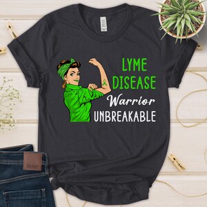 Lyme Disease Warrior Unbreakable Shirt Awareness Gift Lyme Disease Warrior Unbreakable Shirt Awareness Gift