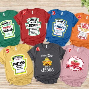 Group condiment shir, Group halloween costume, Family condiment group, Funny halloween shirt,funny Christian shirt, cousins UL2Q05
