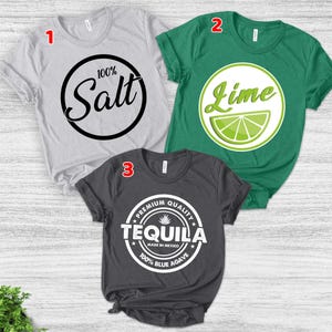 Lime Wedge Slice Costume T-Shirt Tequila Lime And Salt Group Lime Wedge Slice Costume T-Shirt Tequila Lime And Salt Group