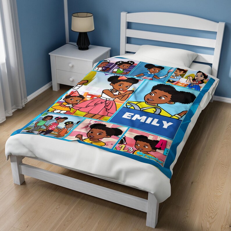 Custom Name Gracier Corner Blanket,personalized Name and Age Gracie's