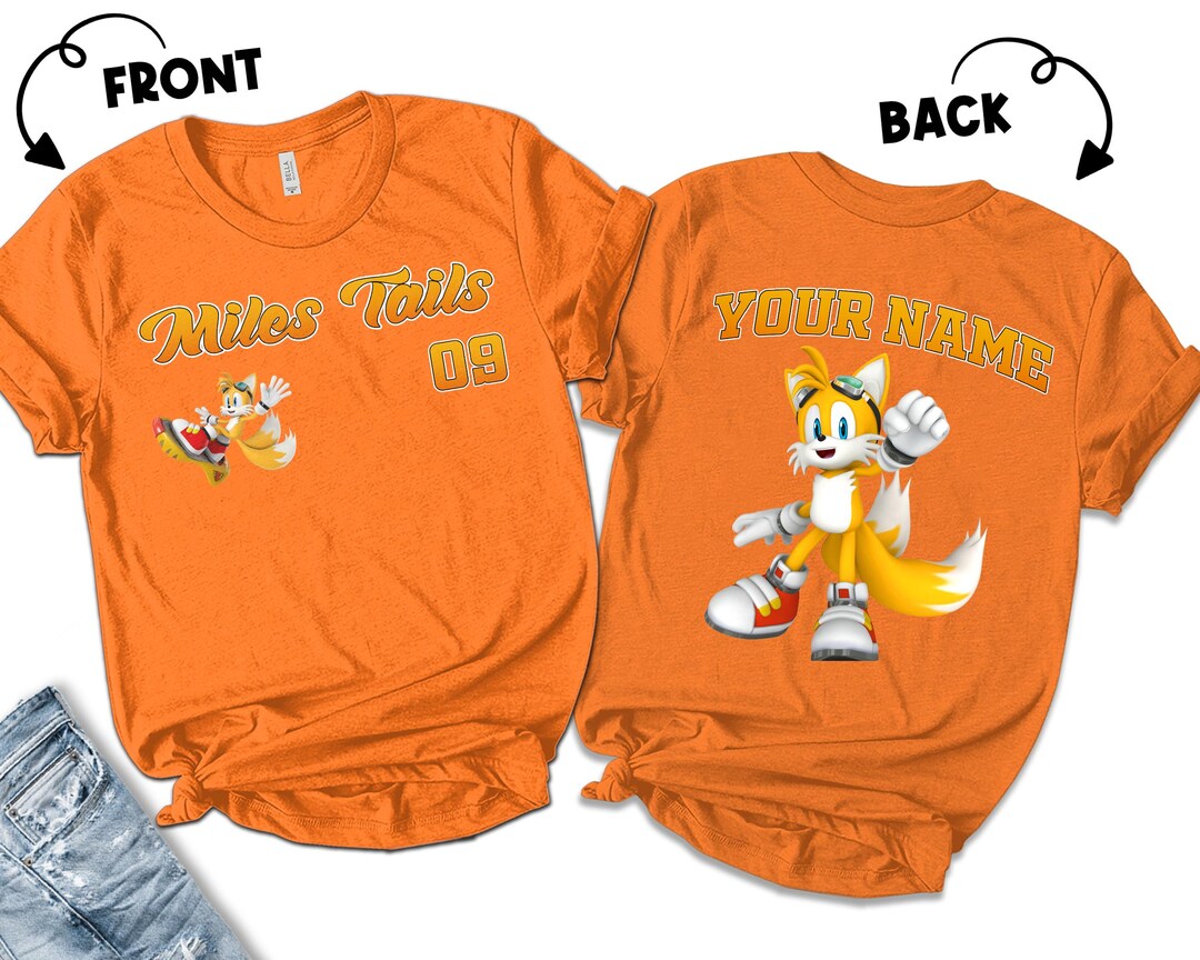 Personalize Sonic the Hedgehog Miles Tails Shirt, Custom Sonic Shirt ...