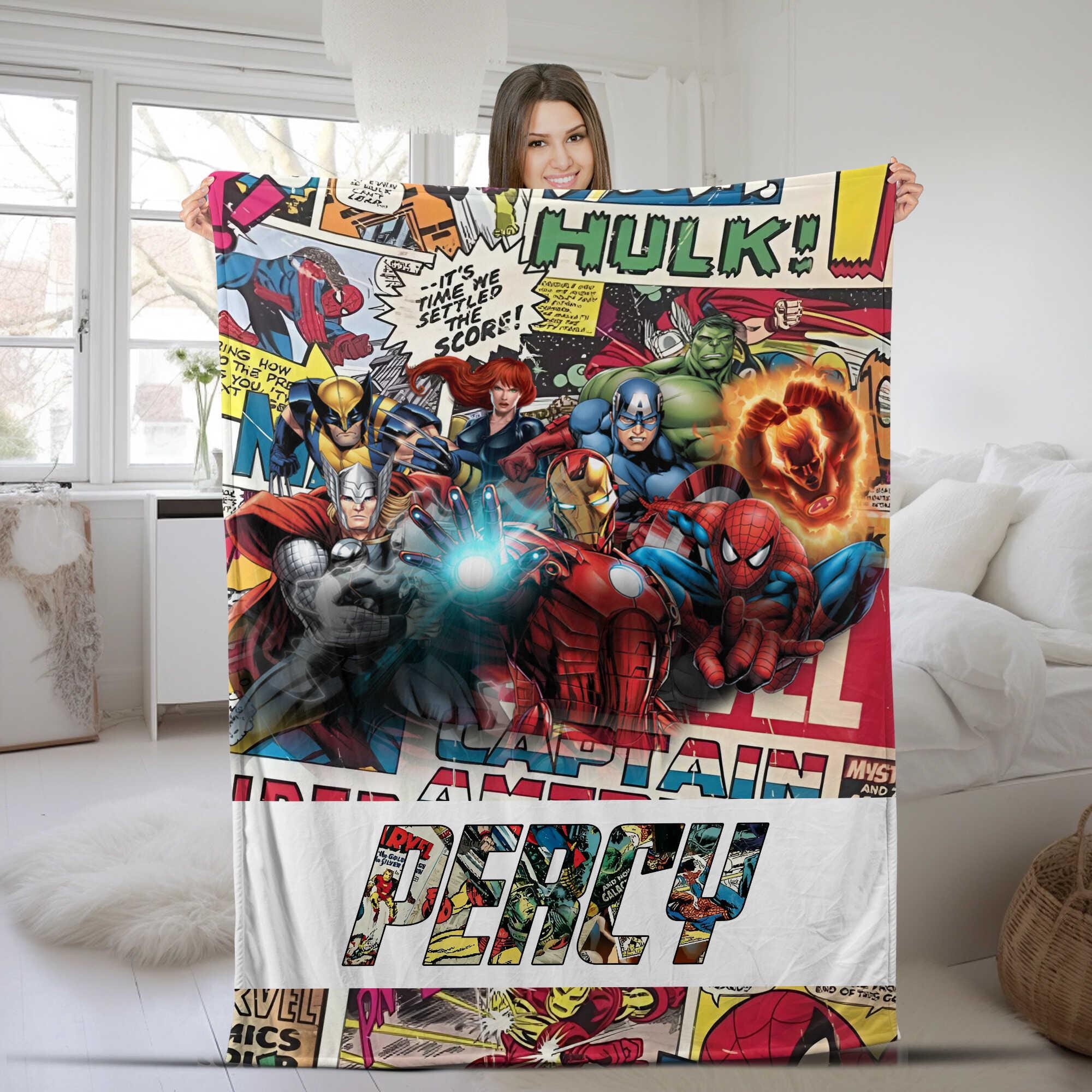 Justice League Fleece Blanket Blanket Diy Avengers Fleece Blanket