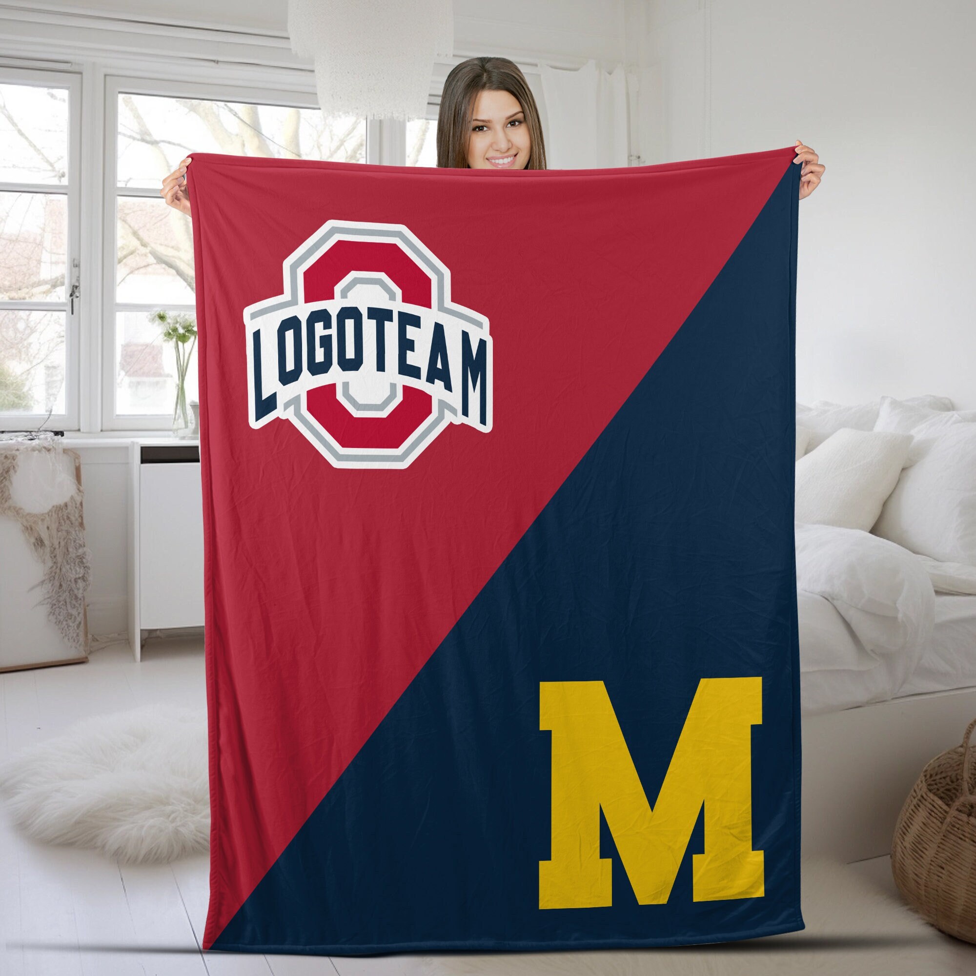 Nfl house divided blanket sale