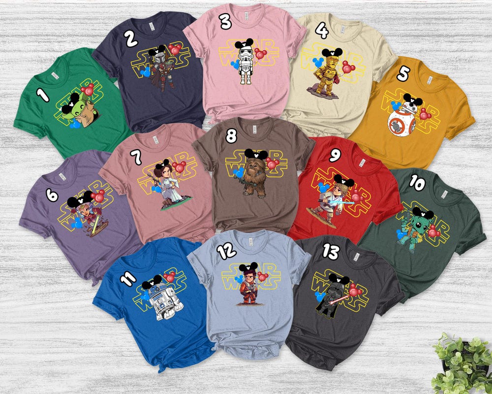 Snorider Design Disney Star Wars Shirt, Star Wars Family Matching Shirt, Star Wars Custom Shirt, Star Wars Birthday Party, Star Wars Matching Shirt Skuy03
