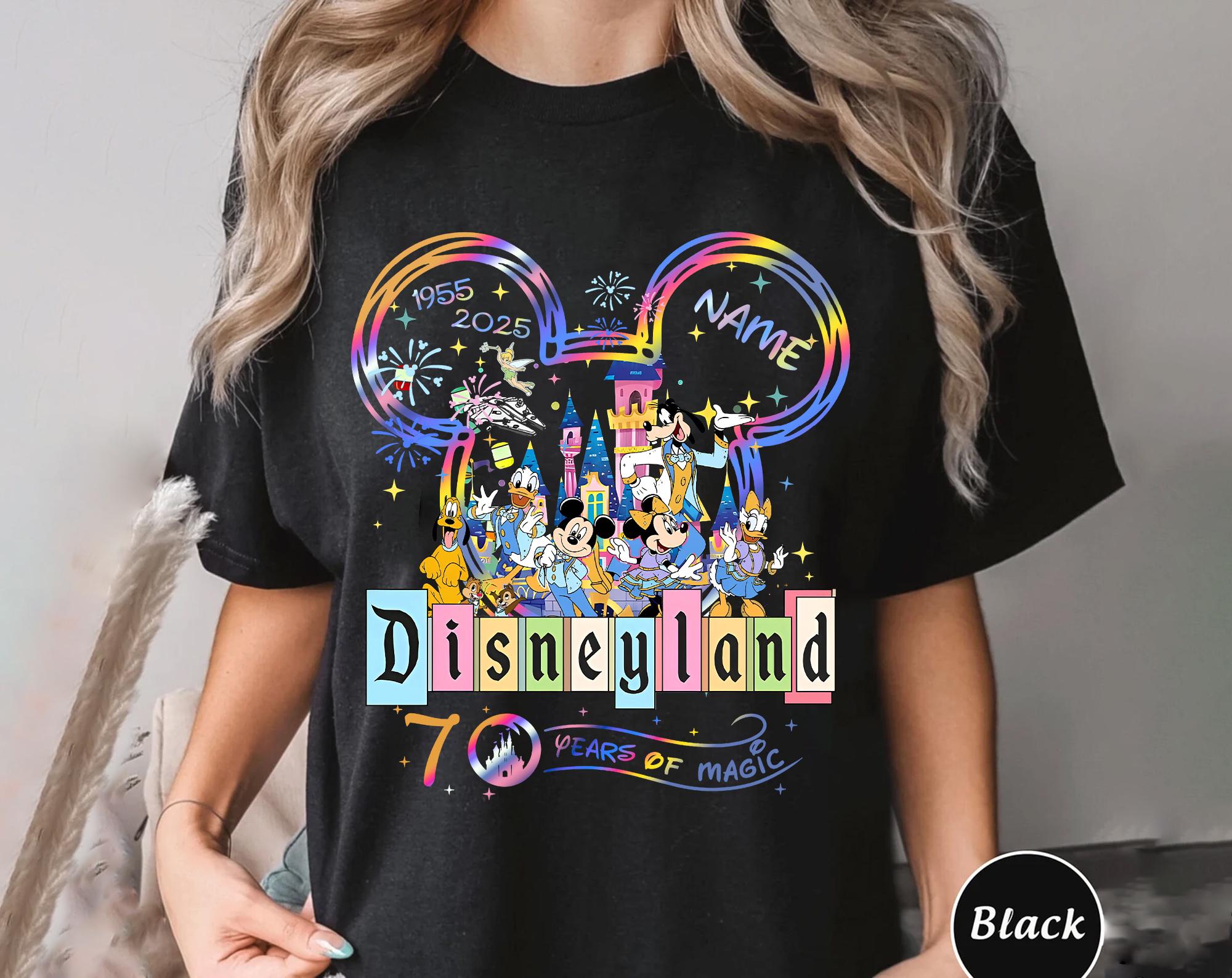 Discover Disneyyland 70th anniversary shirt Mickeyy & friends Disneyyland 1955-2025 Shirt