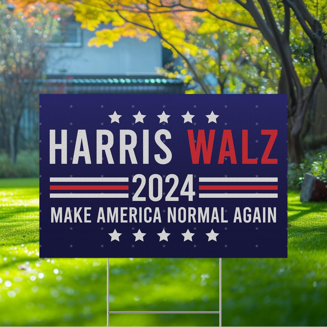 President Letrero Letrero para jardín Harris Walz 2024, letrero para jardín Kamala Harris ...