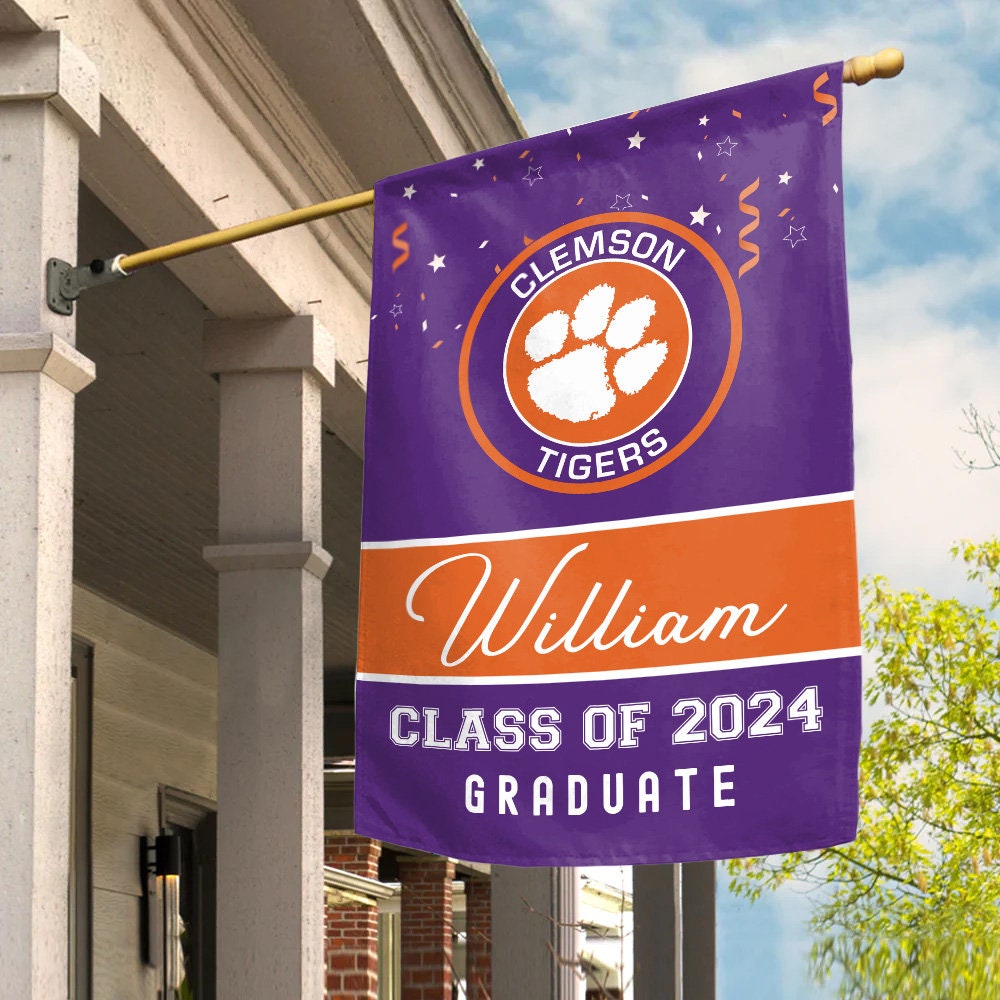 Personalized Graduation 2024 Flag, Custom College Bound Flag, Class of