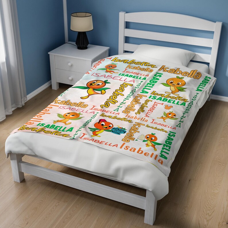 Custom Orange Bird Blanket/disney Orange Bird/disney Blanket/sunshine