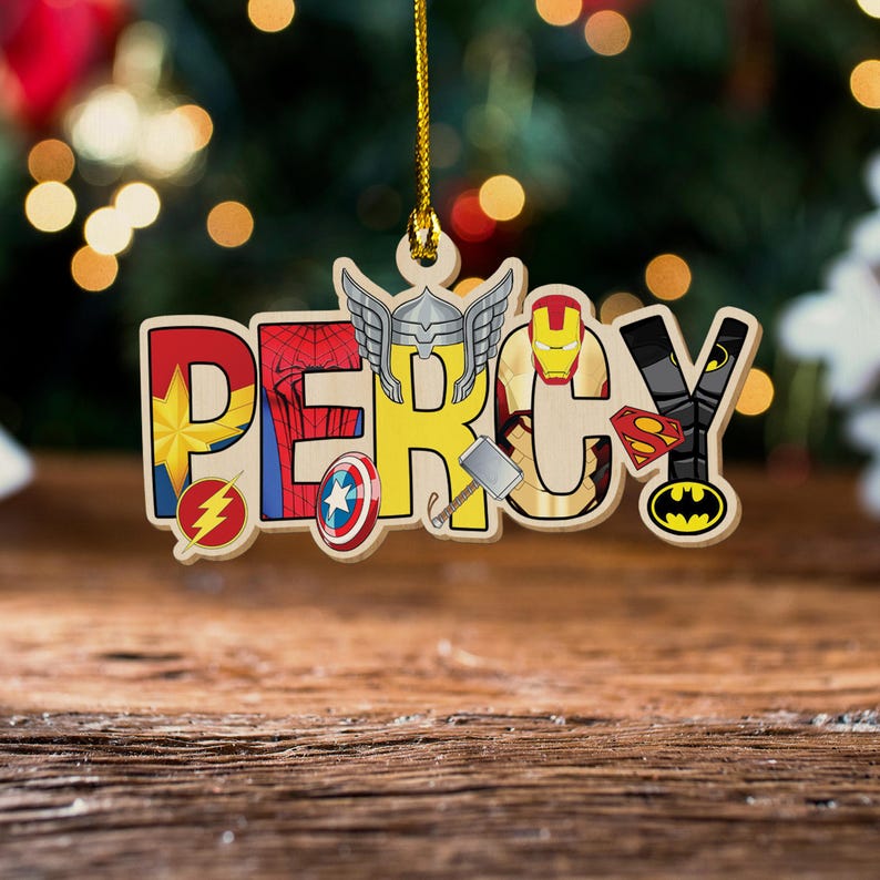 Personalized Marvel Avengers 2024 Cutout Ornament/custom Avengers