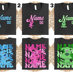 Personalized Blue Clues Shirt, Blue Dog Lovers Birthday Girl Shirt, Baby Shower Gift Birthday Boy Shirt, Blue Clues Family Shirt SLVU17