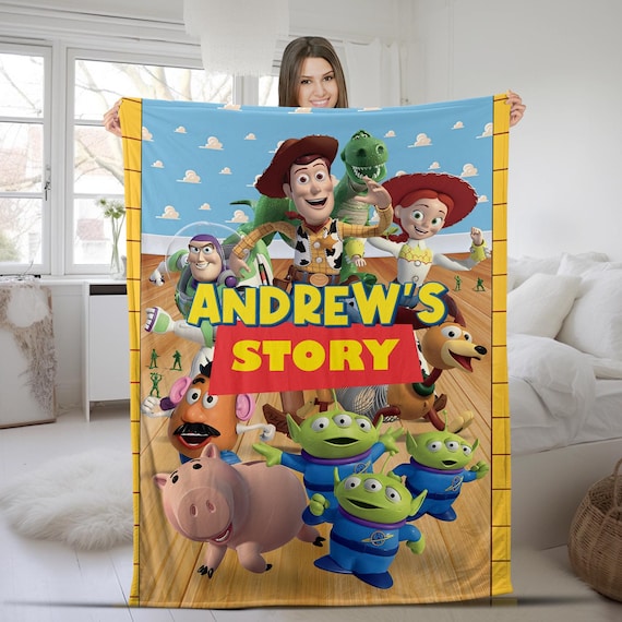 Personalized toy story blanket hotsell