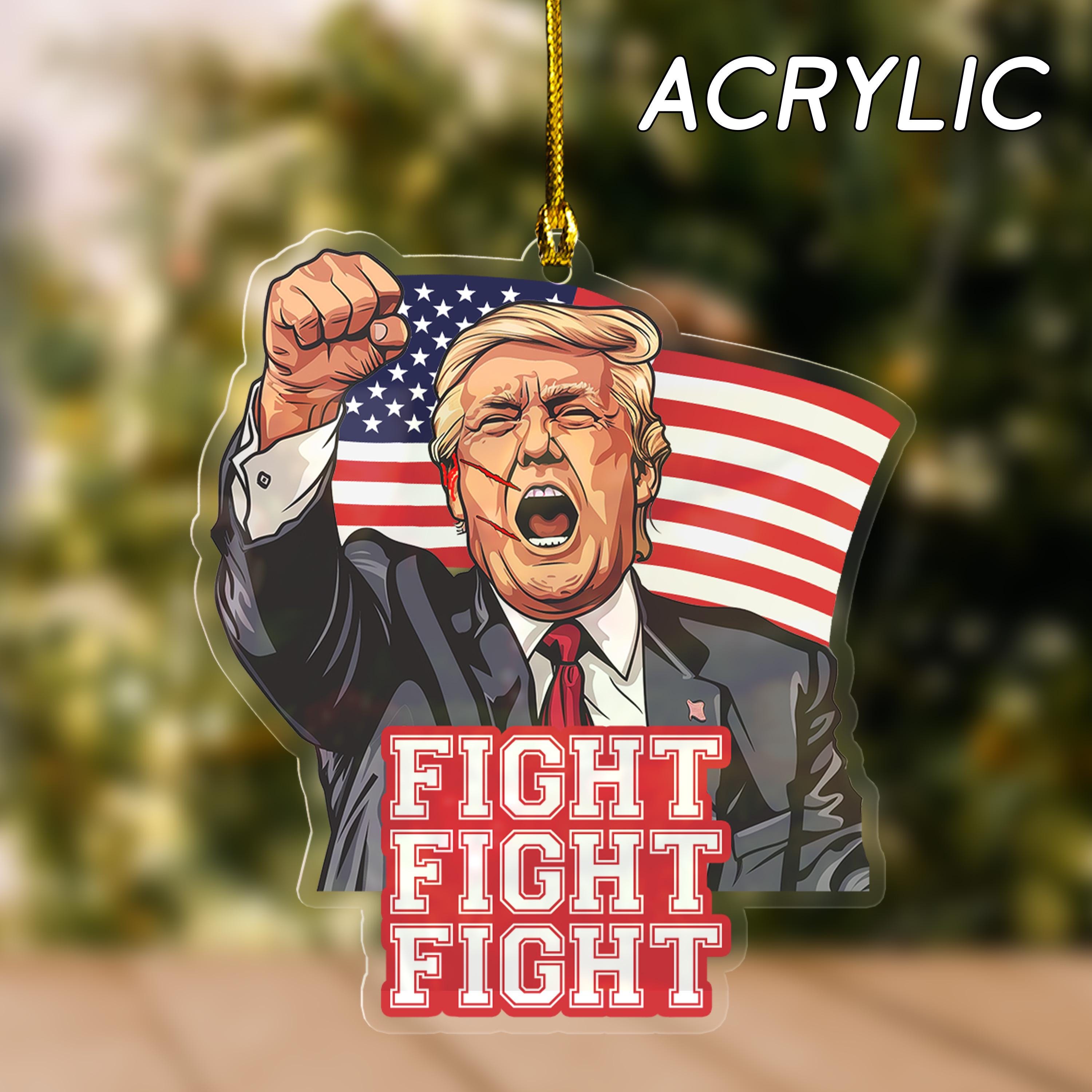 Trump Ornaments Fight For America Collection