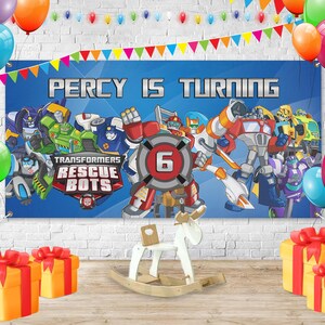 Printable Rescue Bots Backdrop Rescue Bots Transformers Rescue Bots Party Decorations Rescue Bots Party Decorations Rescue Bots Backdrop Etsy