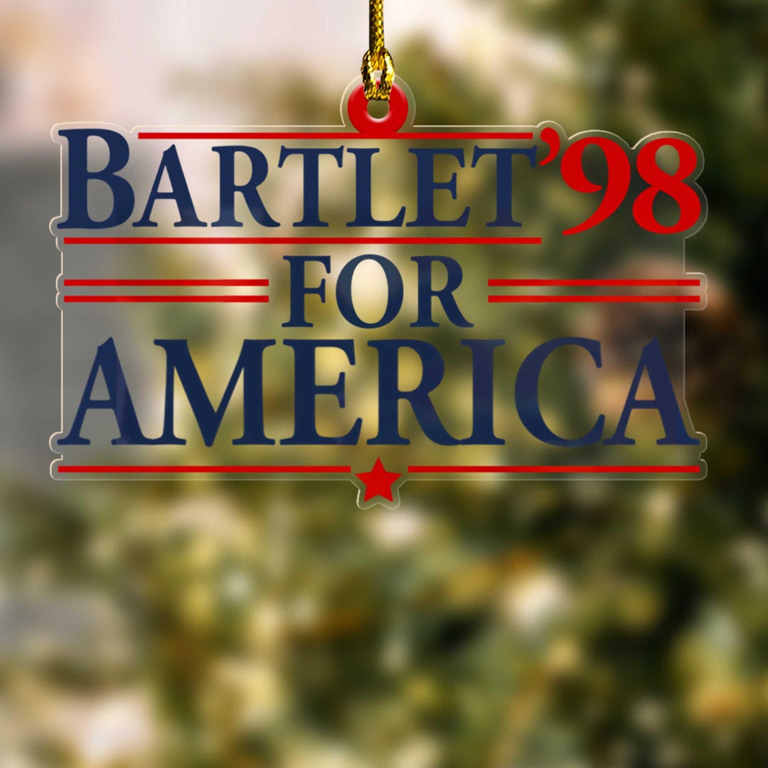 Bartlet For America 1998 Sweatshirt - West Wing Jed Bartlet Political Sweater