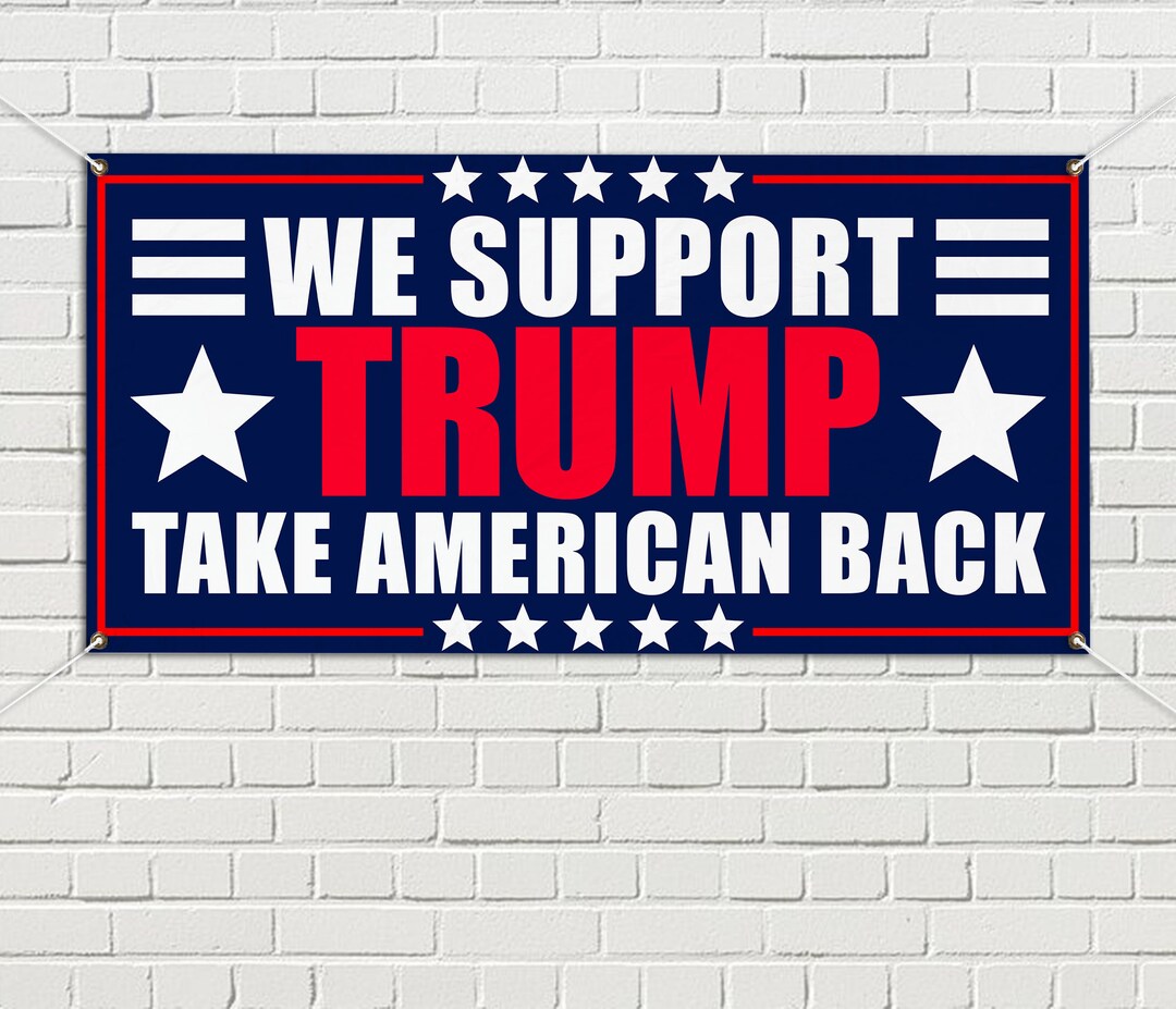 Trump 2024 Banner Sign, Heavy Duty Waterproof Donald Trump for ...