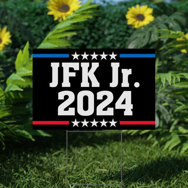 Kennedy 2024 Yard Sign, Coroplast Presidential Election 2024, Robert F. Kennedy Jr. 2024 Yard Sign with Metal H-Stake E2G424