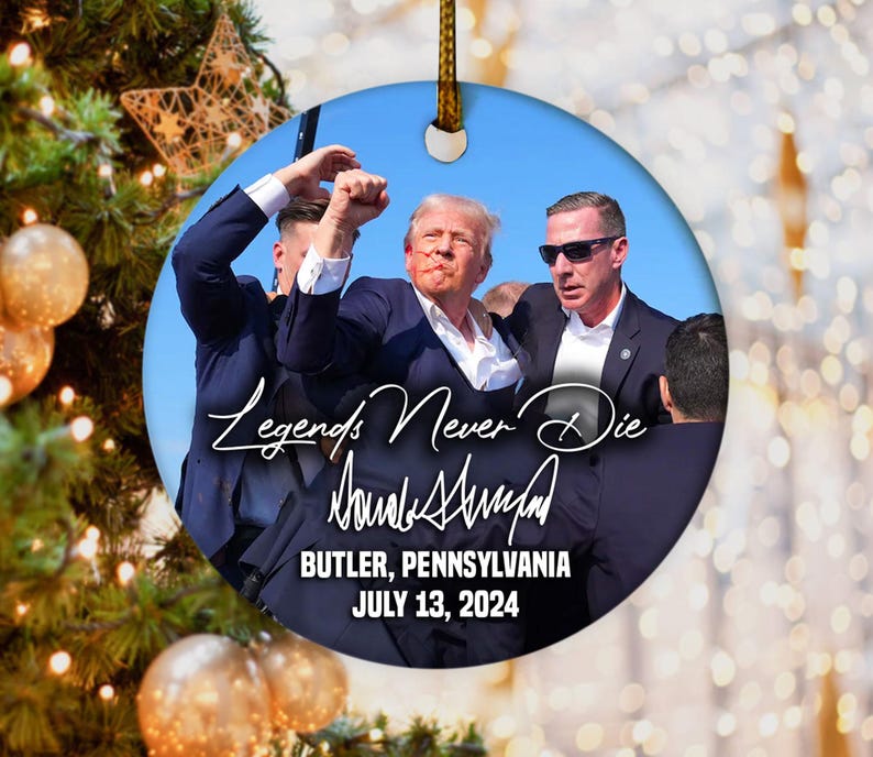 Legends Never Die Trump Fight 2024 Ornament/trump Pennsylvania/trump