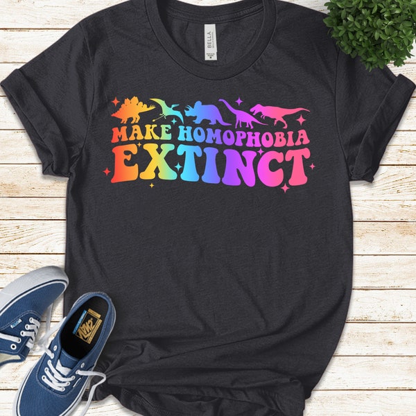 Make homophobia Extinct,Gay Pride Shirt,Pronouns Shirt,Trans Shirt,Lgbtq Shirt,Lgbt Pride Shirt,Equality Shirt,Pride Month Shirt U-06052320