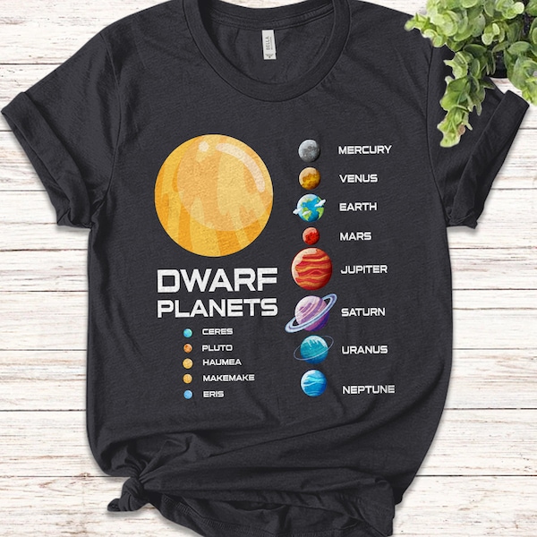 Solar System Dwarf Planets Space Astronaut T-Shirt, Astronomer Gifts, Space Geeks Present, Nasa Astrology Astronomy Shirts ULZO02