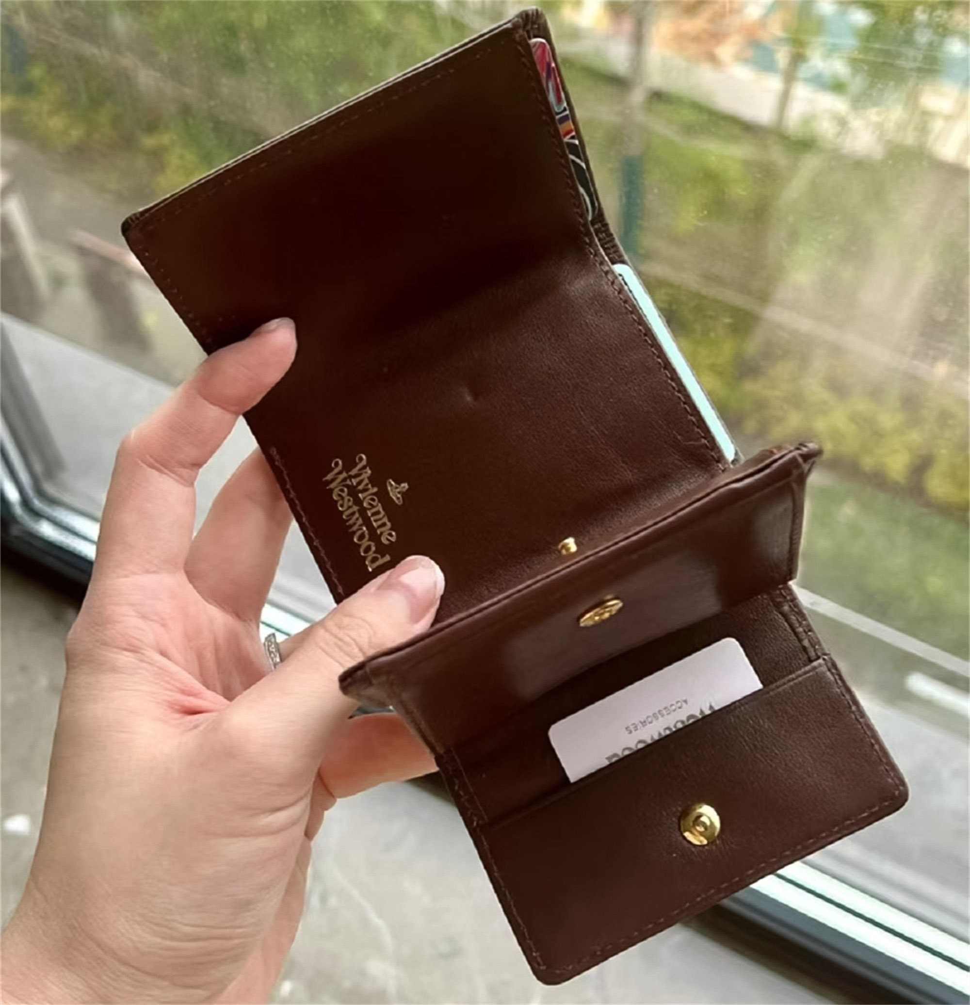 Burberry Women's Leather Zip Check Wallet