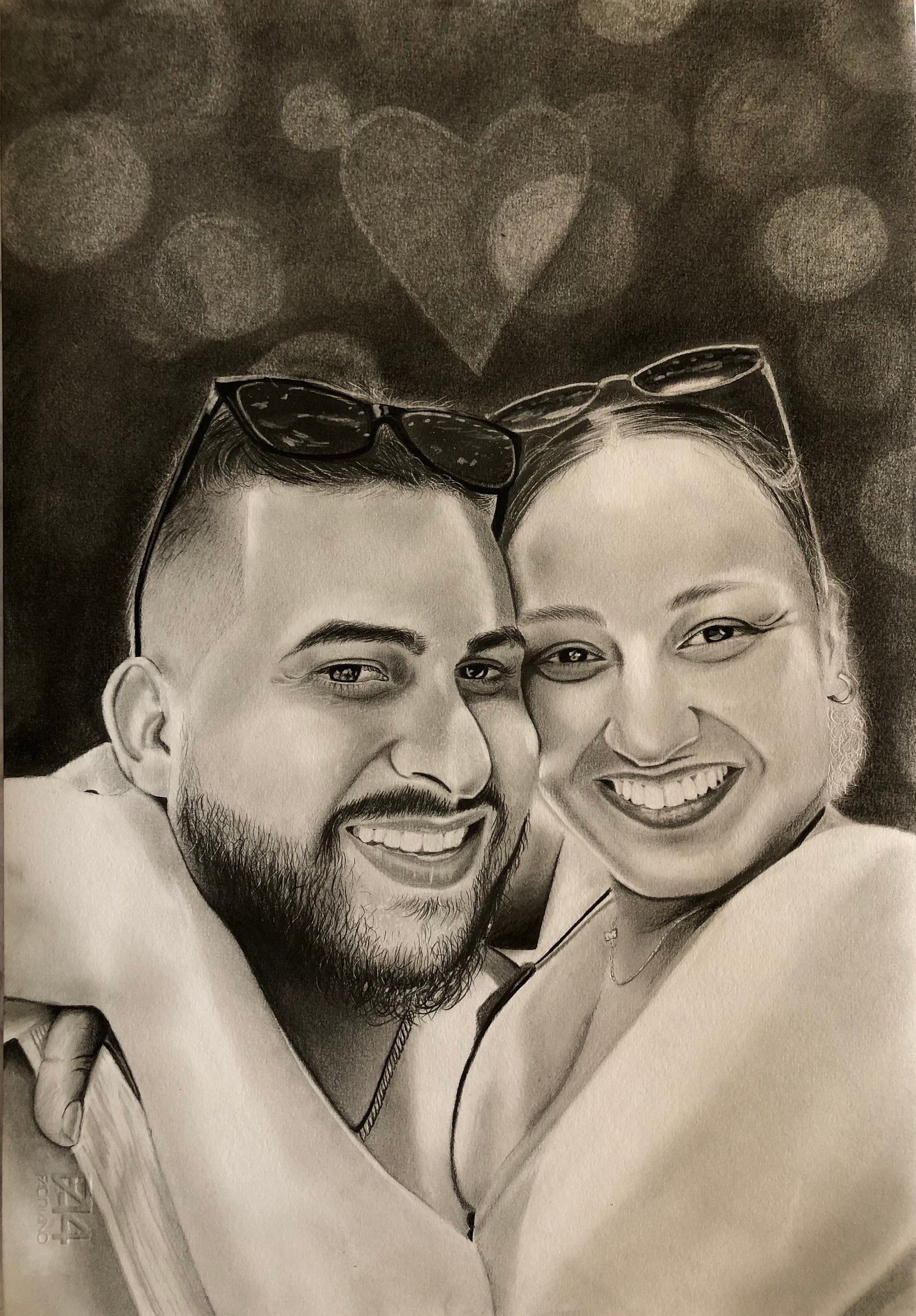 Graphite Face, Pencil Drawing, Personalized Hand Drawing, Commission Drawing, Special Gift Etsy