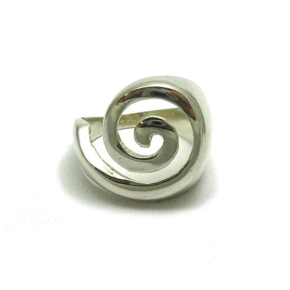 Sterling Silver Spiral Ring, Cute Silver Circle Ring, Swirl Ring, Simple Silver Ring, Minimalist Ring, Women Ring, Gift for her