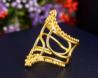 Verstellbare Arthritis Schiene Ring: Messing, Bronze, Titan oder Silber