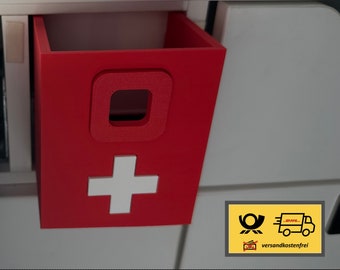 FIRST AID RED: Kleine Box für Pflaster, Tabletten und Co für Deinen Grand California 600 / 680 - neben der großen Schublade