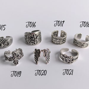 2er Pack Y2K Ring / Unisex Ringe verstellbar / Moderne Retro Ringe / Chunky Punk Ring / Halloween Weihnachtsgeschenk Ringe Bild 7