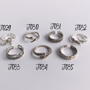 2er Pack Y2K Ring / Unisex Ringe verstellbar / Moderne Retro Ringe / Chunky Punk Ring / Halloween Weihnachtsgeschenk Ringe Bild 9