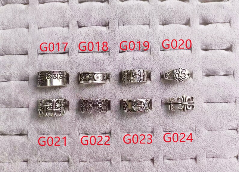 Anillos punk goth Y2k, anillo grueso unisex, anillos goth Y2K, anillo gótico punk de tamaño abierto, anillos Cyberpunk imagen 5