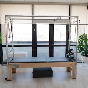 Yoga and Pilates Reformer Bed - Full Trapeze Pilates Table with Full Tower - Napolie by PersonalHour