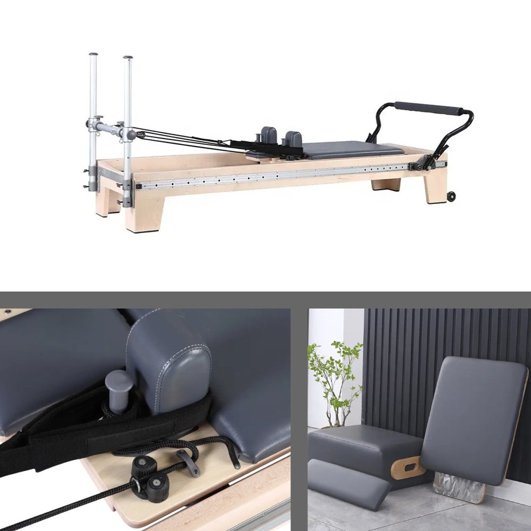 Foldable Wood Pilates Reformer Machine Bundle - Zous 2.0 Advanced by  PersonalHour