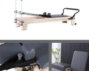 Nano3 Adjustable Length -  Maplewood Pilates Reformers with Mini Tower by PersonalHour