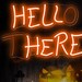 Hello There Neon Sign Halloween Gothic Décor Lights Halloween Party ...