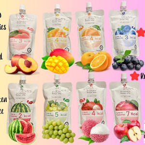 Drinkable Konjac Jelly/fruit Jelly Drink/low Calories/no Sugar/8pcs ...
