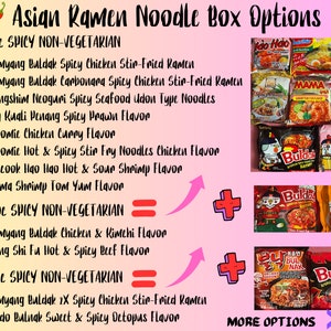 Asian Instant Ramen Noodle Mix Box/Instant Spicy Noodles/Veg & Non Veg/Samyang Buldak Paldo Sapporo Ichiban Nissin Mama/12 pcs/Asian Snacks image 2