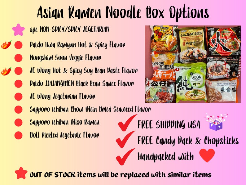 Asian Instant Ramen Noodle Mix Box/Instant Spicy Noodles/Veg & Non Veg/Samyang Buldak Paldo Sapporo Ichiban Nissin Mama/12 pcs/Asian Snacks image 6