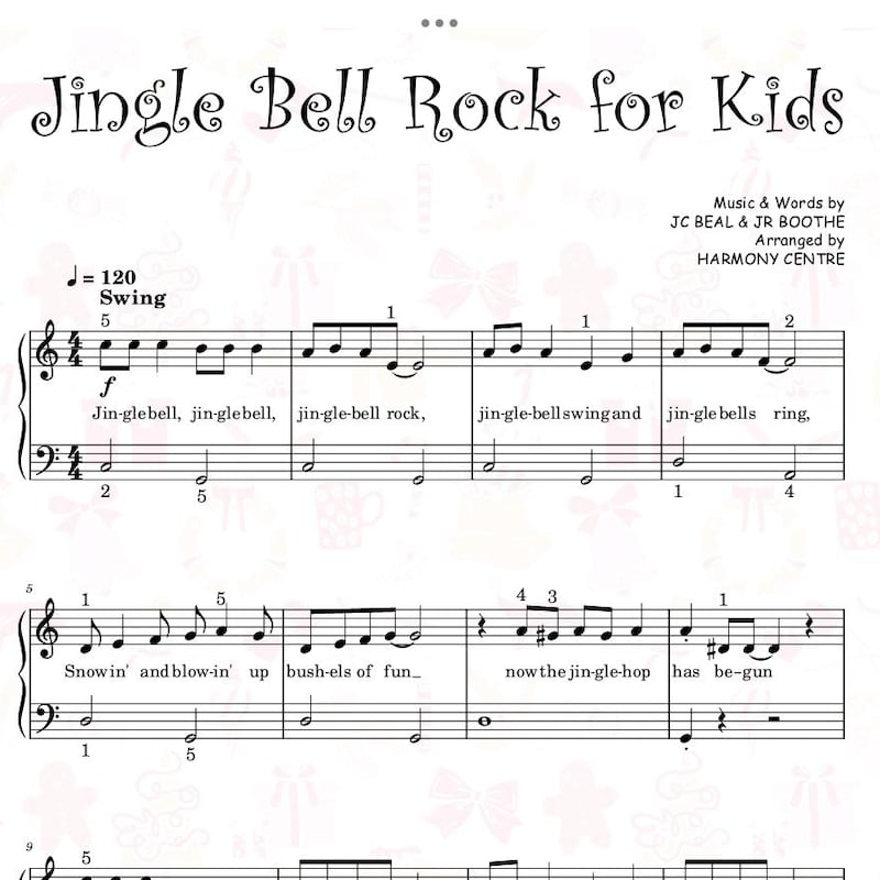 Musical Notes Simple Colorfull Jingle Bells Notes Piano - Etsy UK