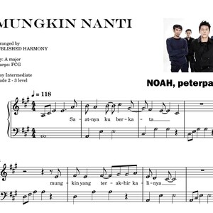 Mungkin Nanti | Klavier Noten | Erhaltungszustand: