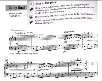 Galop Final (Grade 6) Piano Sheet with Artistic Performance Information