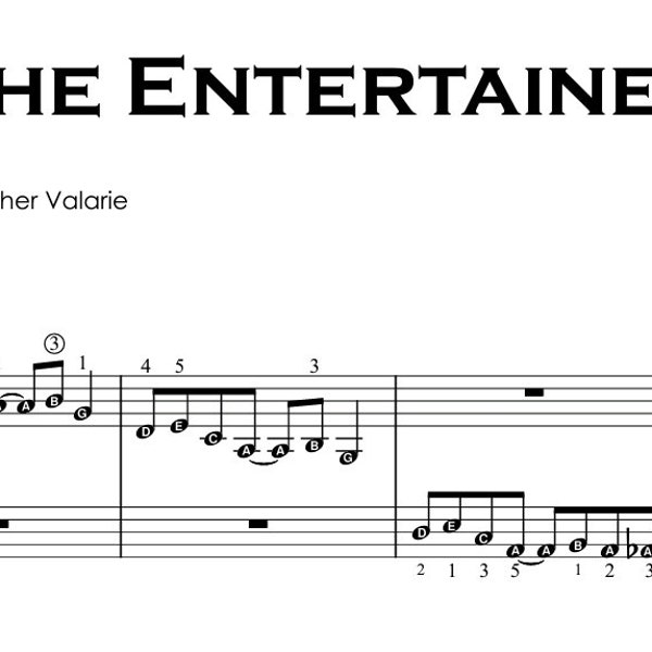 The Entertainer (Grade 2) Digital Piano Sheet