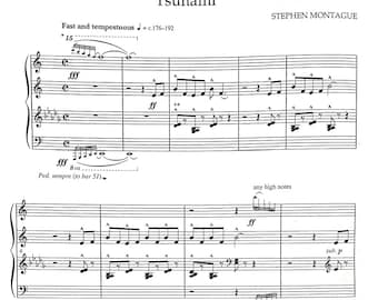 Tsunami von Stephen Montague ABRSM Grade 6 Klavier Prüfungsstück