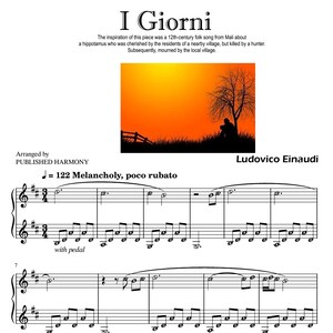 I Giorni Die Tage Ludovico Einaudi Klaviernoten mit Notennamen Bild 4