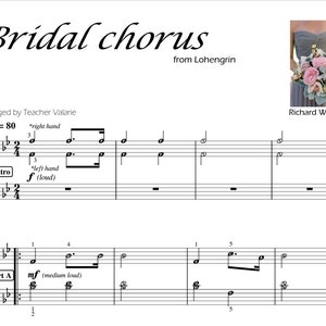 Bridal Chorus (Grade 3) Digital Piano score
