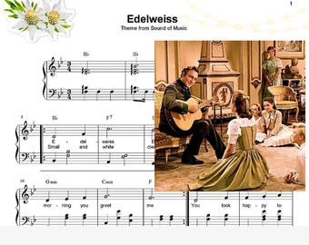 Edelweiss | Partitions pour piano Partitions éducatives